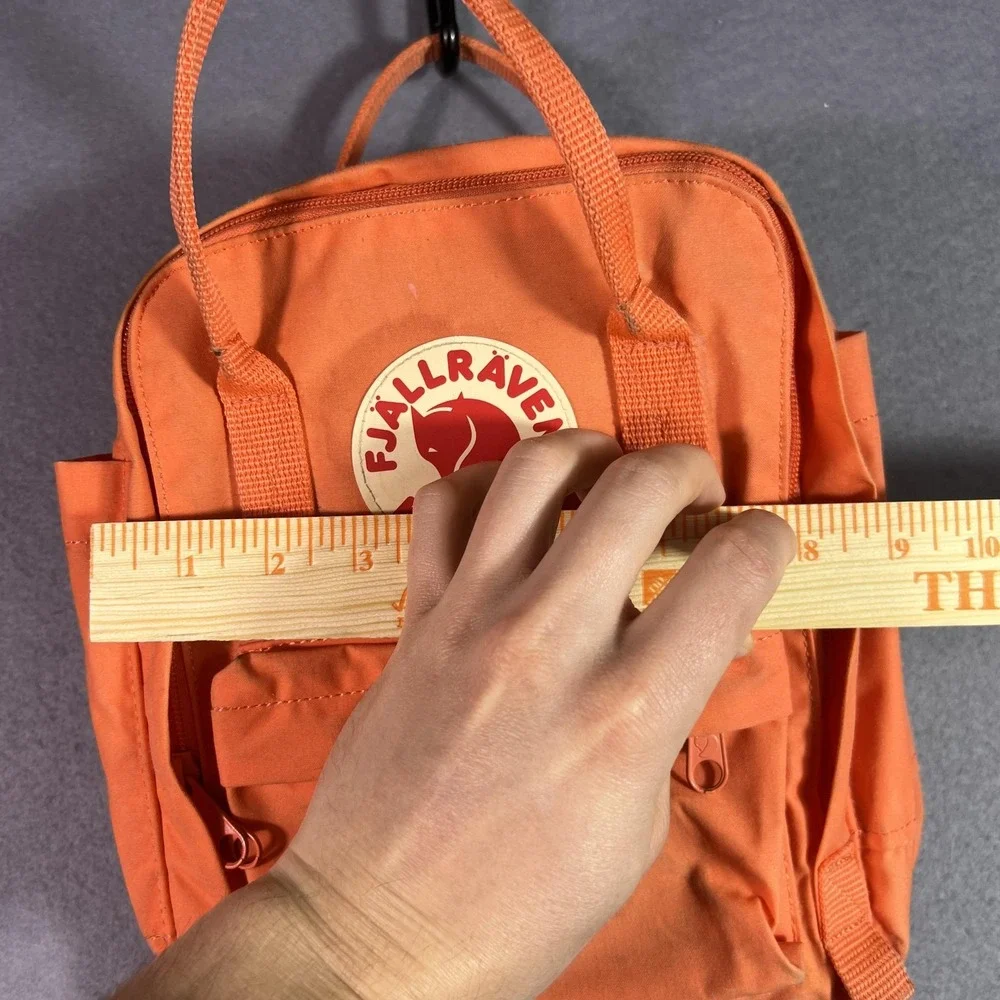 Fjallraven Kanken Mini Backpack Orange Canvas Travel Daypack Bag
